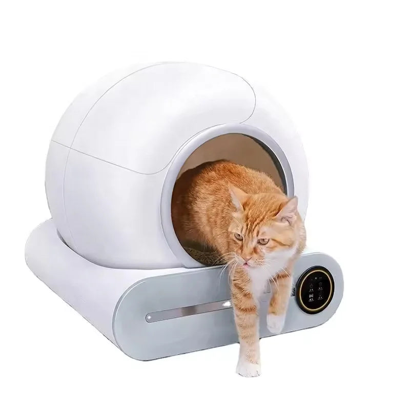 Auto Cat Litter Box Robot Machinery Large Electronic Smart Cat Toilet Closed Disposable Self Cleaning Automatic Litter Box Cat