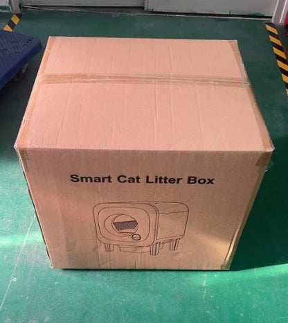 Auto Cat Litter Box Robot Machinery Large Electronic Smart Cat Toilet Closed Disposable Self Cleaning Automatic Litter Box Cat