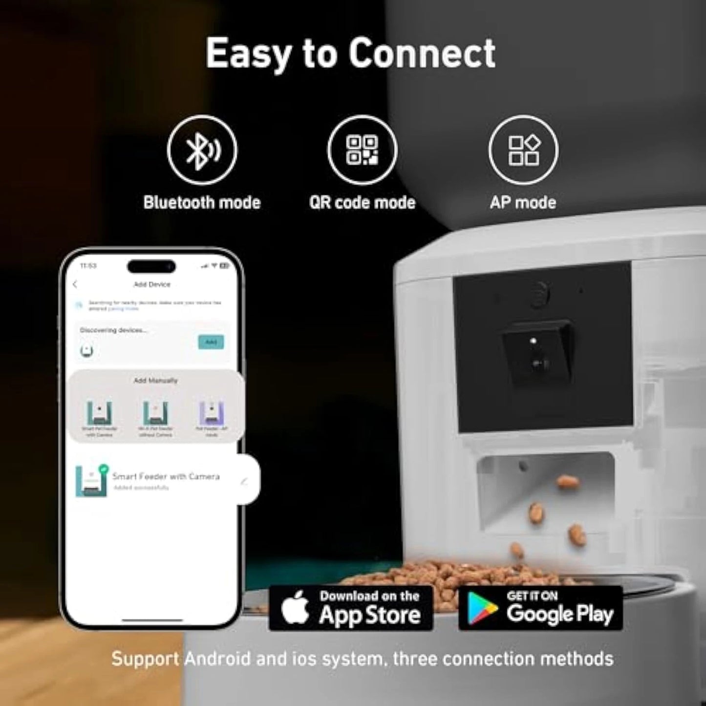 8L Automatic Cat Feeder With 1080p Camera Video WiFi Cat Food Dispenser Pet Smart Voice Recorder Remote Control Pet Auto Feeder